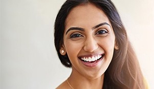 Woman with gorgeous smile