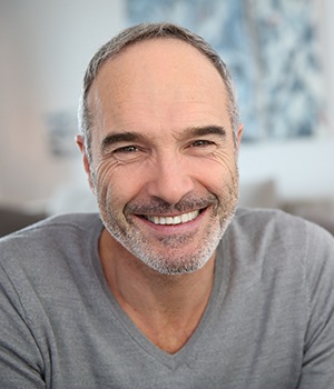 Older man with healthy smile