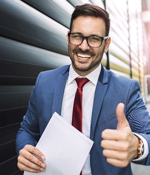 Smiling businessman