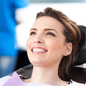 woman about to get tooth-colored fillings in Santa Ana